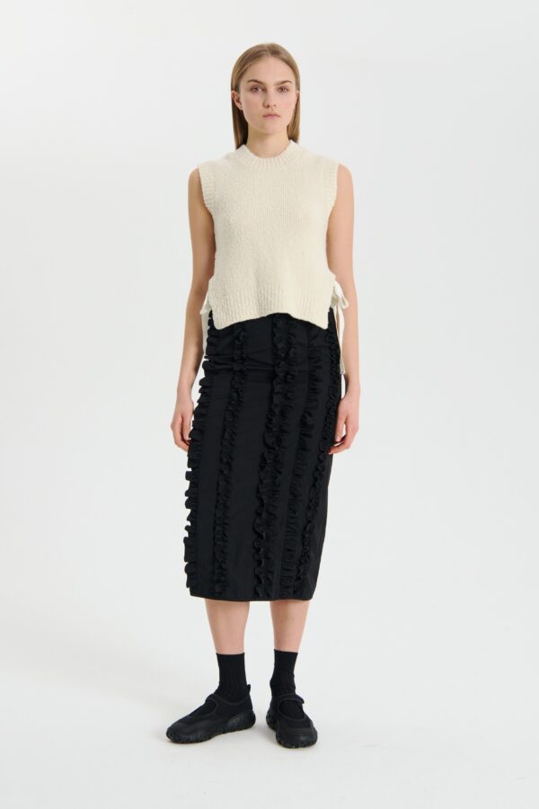 Selwyn Knit Vest White