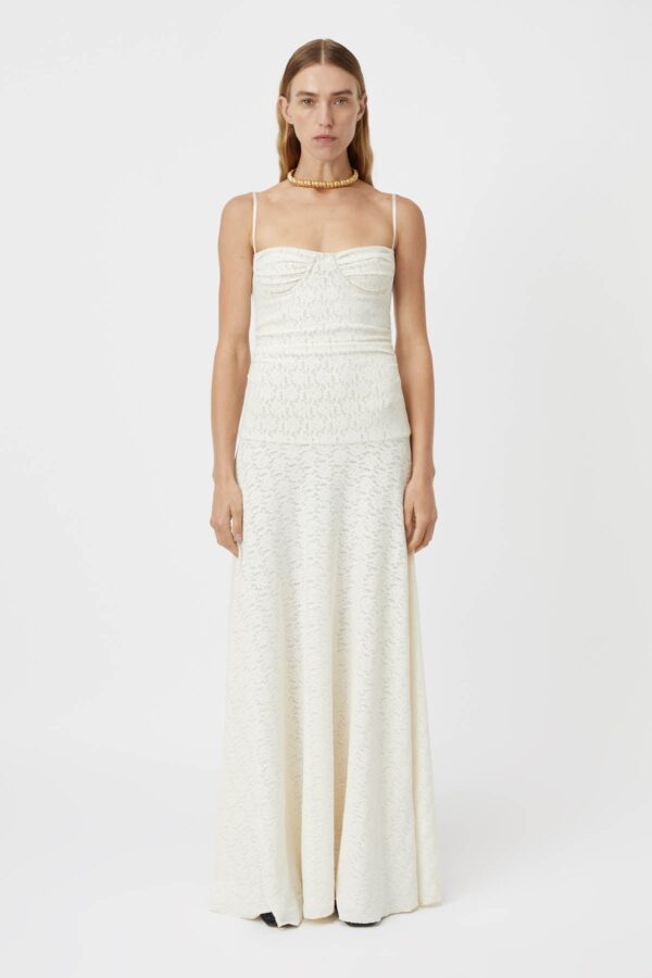 Ione Lace Maxi Dress Cream