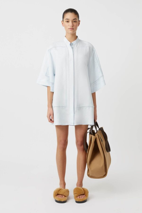 Greer Shirt Dress Blue