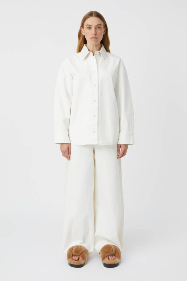 Zaira Denim Shirt White